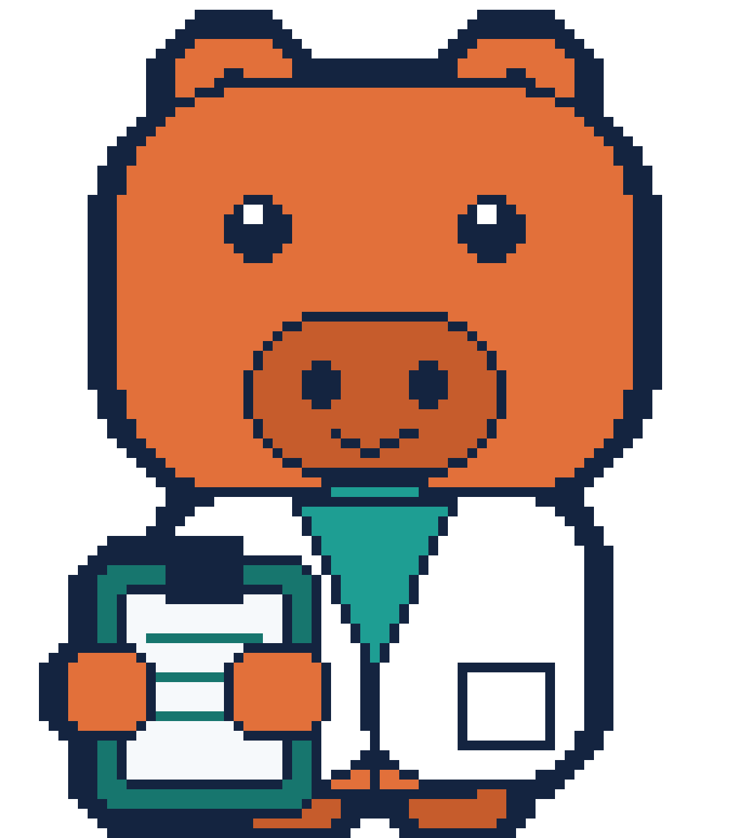 Dr. Capy, the TrialBridge mascot, holding a clipboard